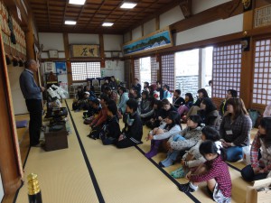 神宮寺での講話