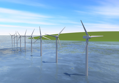 洋上風力発電イメージ